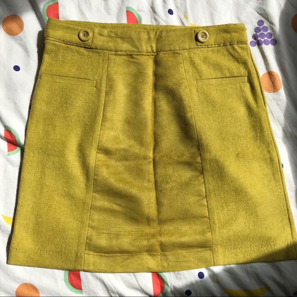 wool mini skirt
